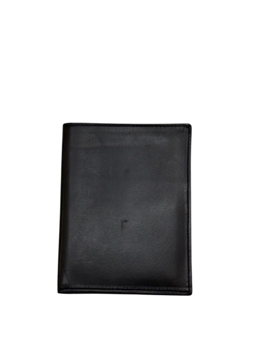 COACH - BLACK LEATHER PASSPORT CASE BIFOLD WALLET